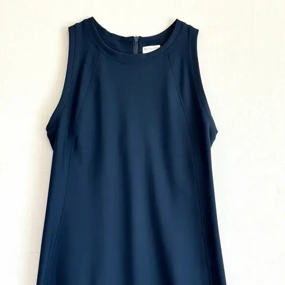 ATHLETA Stellar En Route Navy Blue Scuba Dress Women's Size XS - Picture 4 of 12